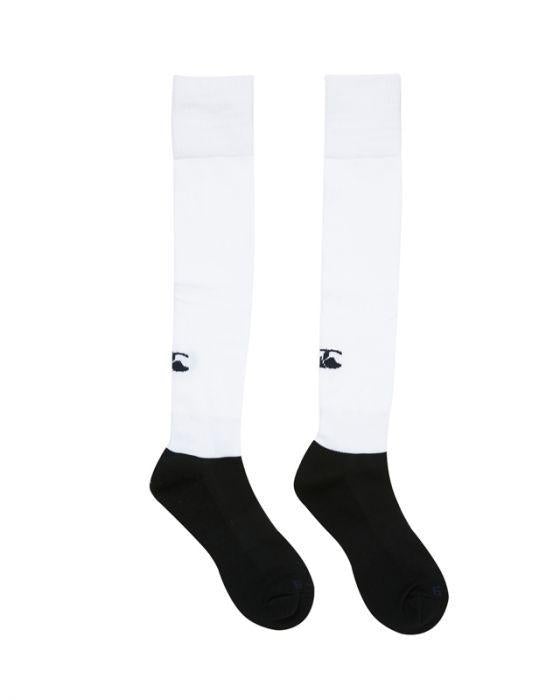 Canterbury White Playing Socks - Breathable Athletic Socks for Rugby, Soccer & Sports - Perfect for Training & Match Days