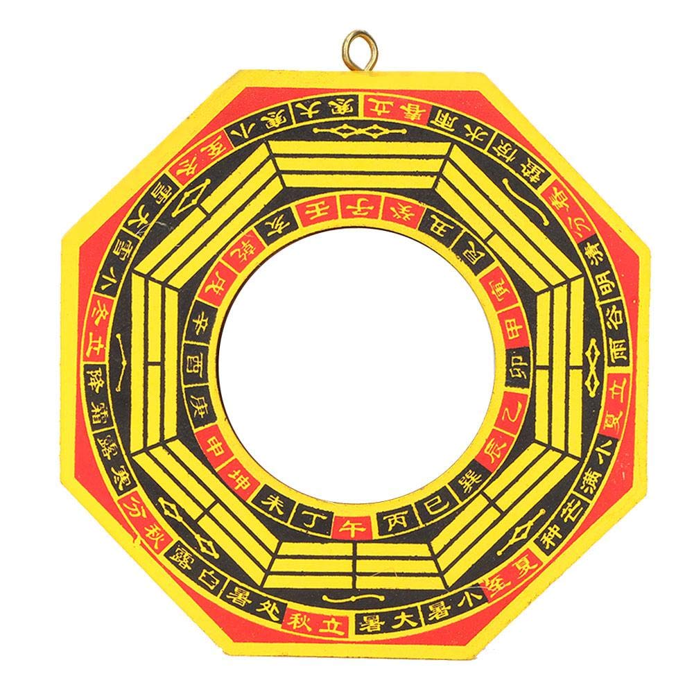 Tnfeeon Bagua Mirror Feng Shui Ornament - 4 Inch Traditional Chinese Concave Convex Mirror for Luck, Wealth & Success - Office Decor, Car Rearview Mirror Charm, Home Protection Amulet | Perfect for Feng Shui Practitioners, Spiritual Protection & Positive Energy Flow
