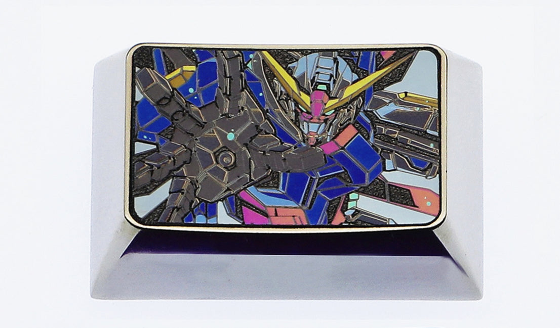 Premium 1.5U Titanium Alloy Gundam Keycaps - Custom Mechanical Keyboard Keycaps for Gaming & Typing - Perfect for Anime Fans & Keyboard Enthusiasts