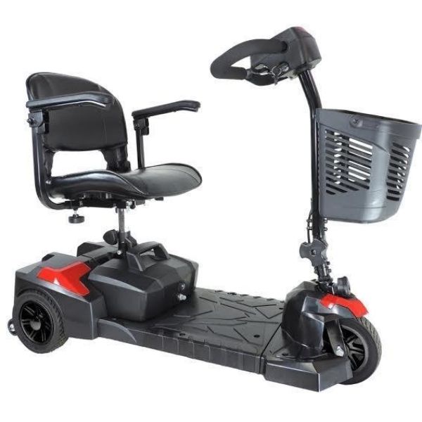 Drive Medical Scout 3 Wheel Mobility Scooter - Lightweight & Portable for Adults & Seniors - Ideal for Shopping, Travel & Outdoor Activities
