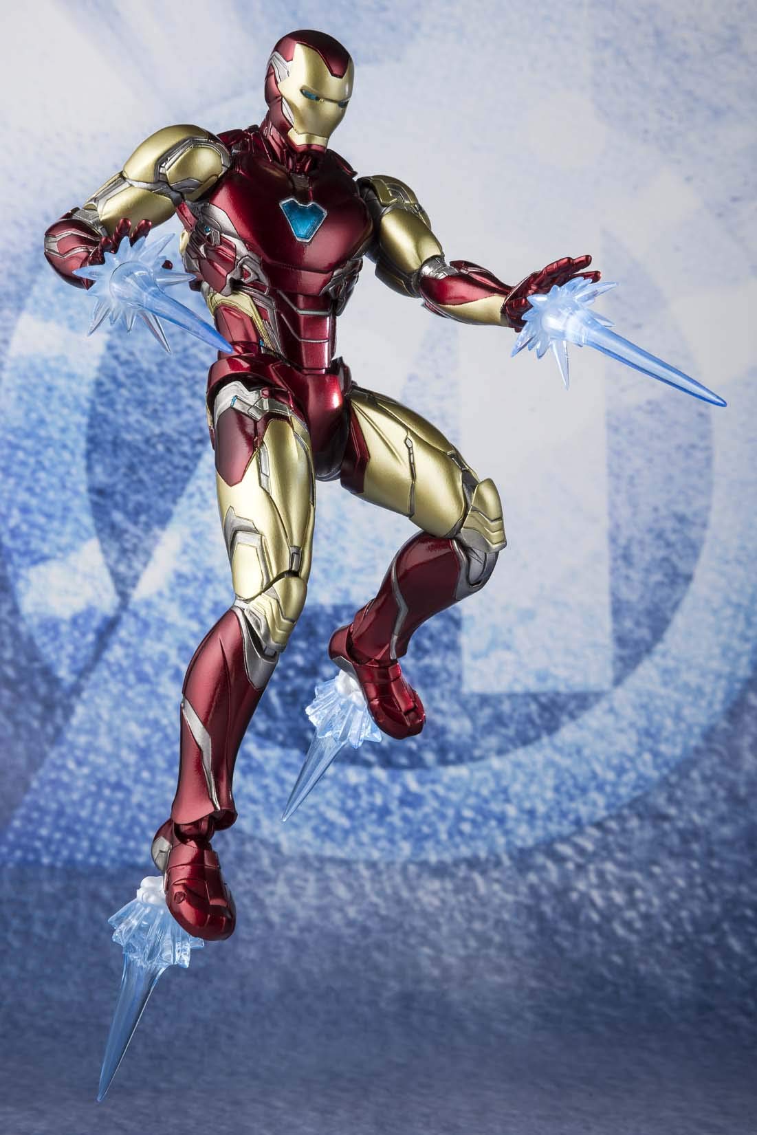 Bandai S.H. Figuarts Iron Man Mark 85 Action Figure - Avengers Endgame Collectible for Display & Cosplay