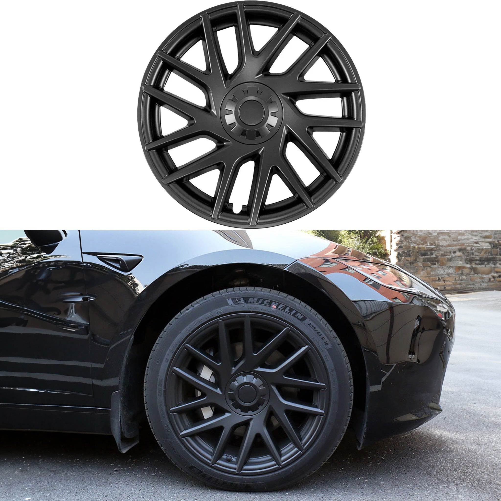 Tesla Aero Wheel Covers for 2024+ Model 3 Highland 18