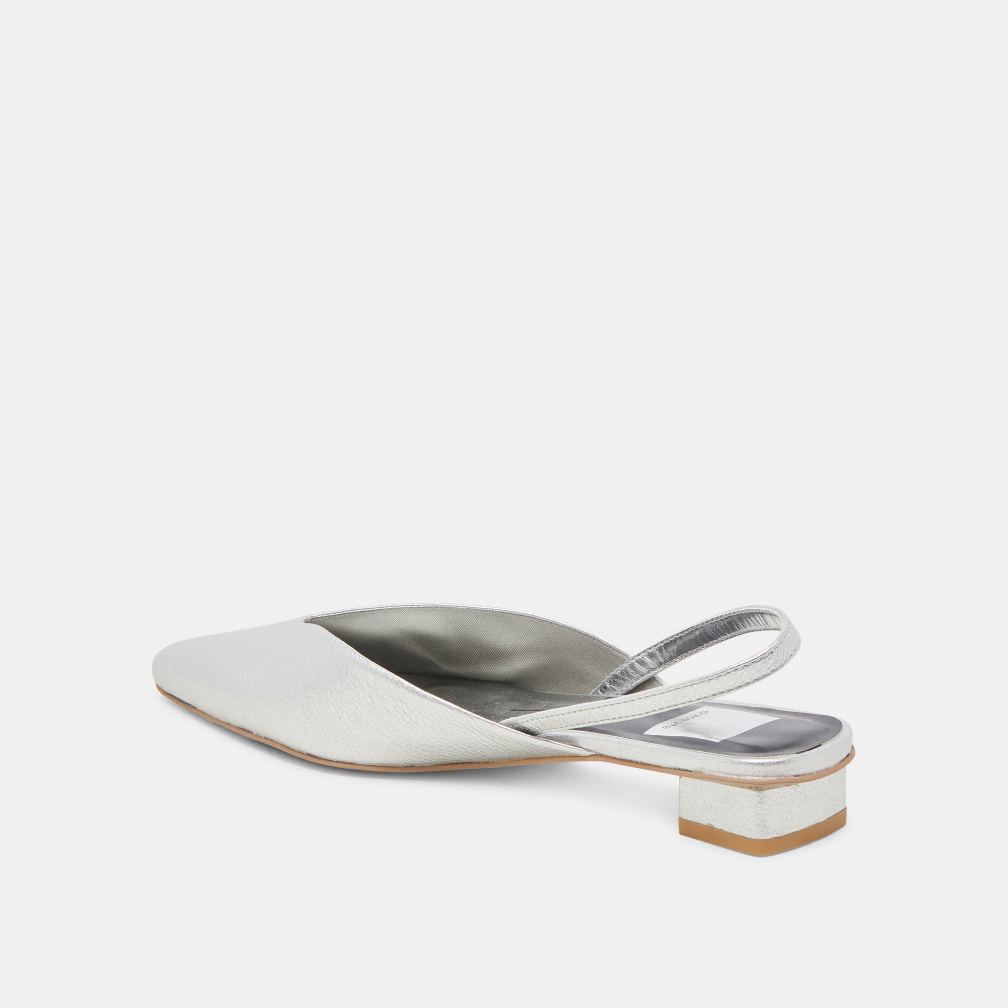 BYANCA Women's Silver Distressed Leather Flats - Comfortable Slip-On Shoes for Casual Wear, Office & Everyday Outfits