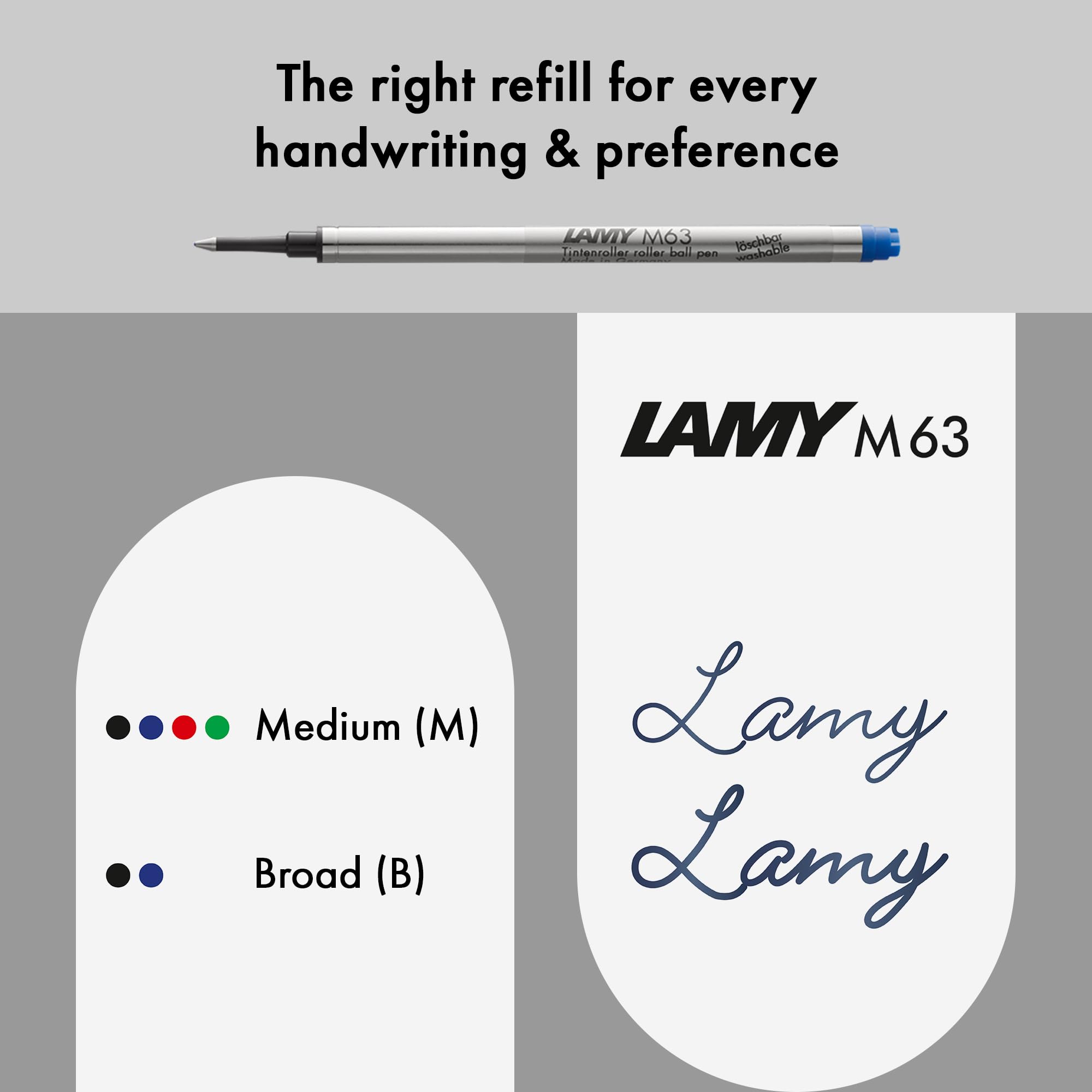 LAMY Studio Rollerball Pen - Premium Blue Ink Rollerball Pen for Smooth Writing | Perfect for Office, School, Journaling & Gift Giving