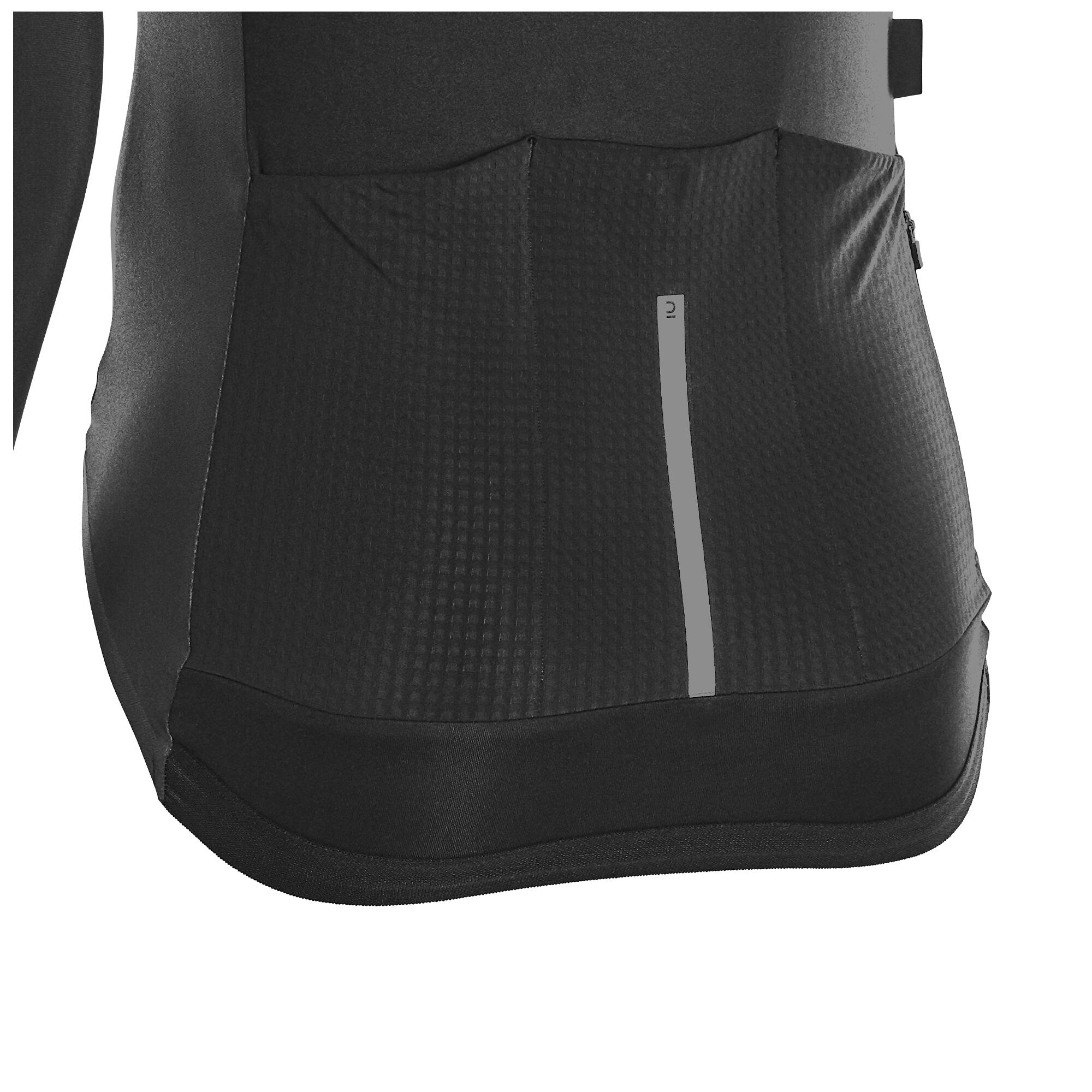 Van Rysel Men's RCR Long Sleeve Road Cycling Jersey - Breathable & Moisture-Wicking Performance Shirt for Biking, Racing & Outdoor Sports