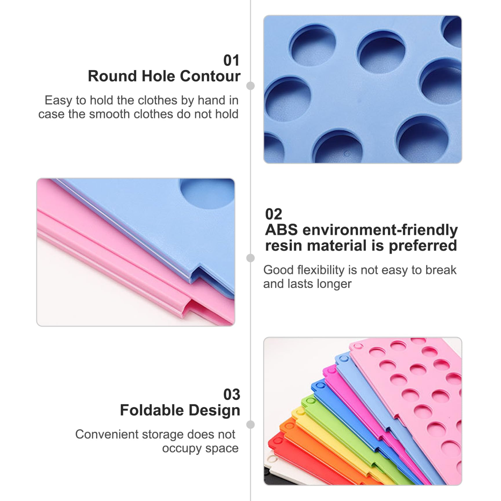 15.4x18.5 Inch Plastic Folding Board for Clothes | Portable T-Shirt & Kids Clothing Organizer | Space-Saving Laundry Helper for Travel, Closet & Nursery Organization