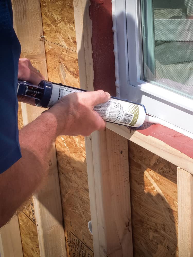 PROSOCO AirDam Professional Air & Weather Barrier Sealant - 12 Pack (10.3 OZ Cartridges) for Roofing, Windows & Exterior Construction - Waterproof & Energy Efficient Building Protection