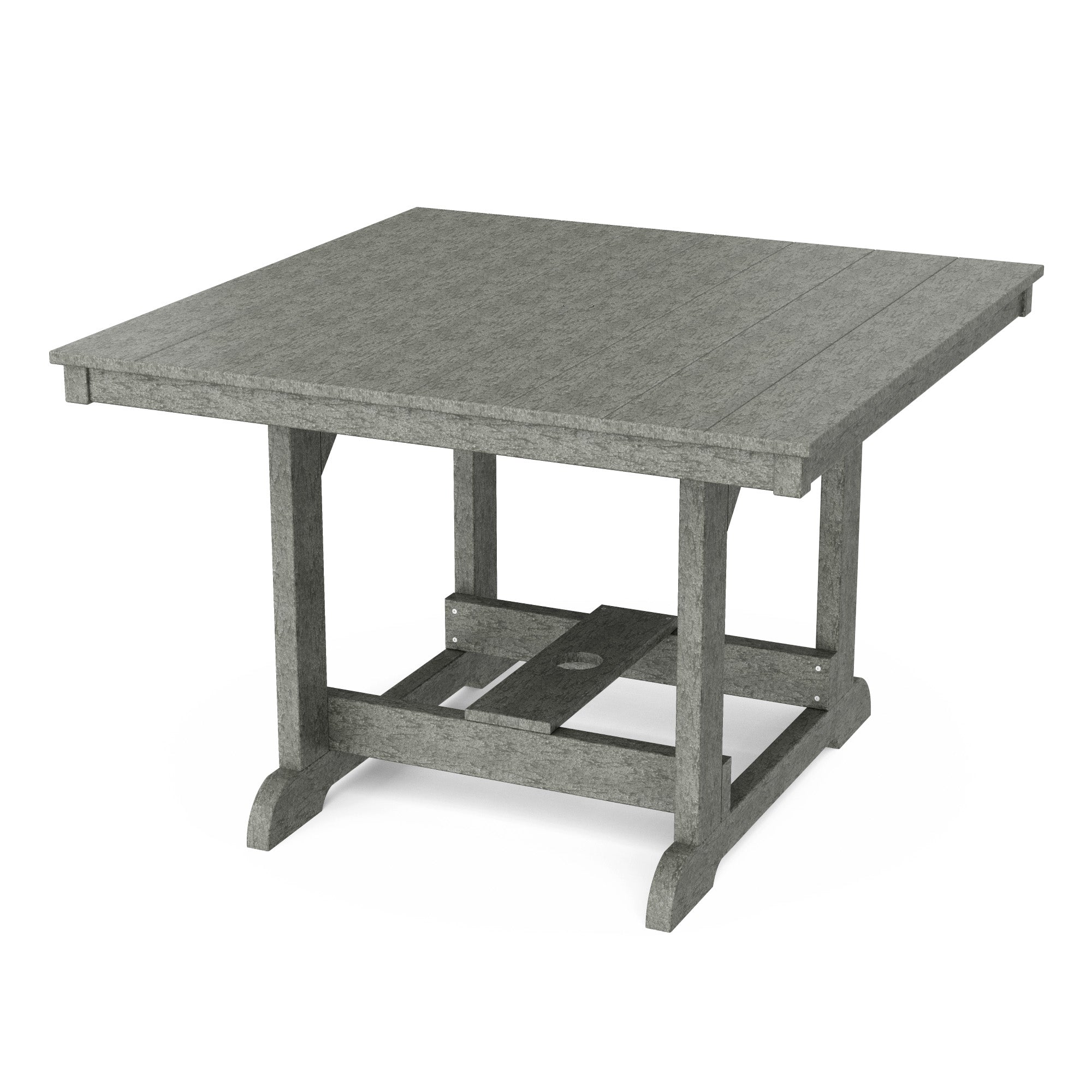 Heritage 44x44 Inch Square Dining Table - Solid Wood Farmhouse Style Kitchen Table for Family Meals & Entertaining