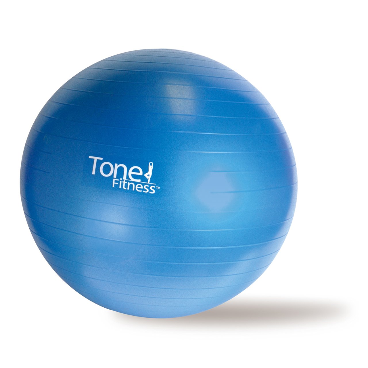 Tone Fitness Stability Ball - Anti-Burst Exercise Ball for Yoga, Pilates & Core Workouts - Heavy Duty Gym Equipment for Home & Office Fitness