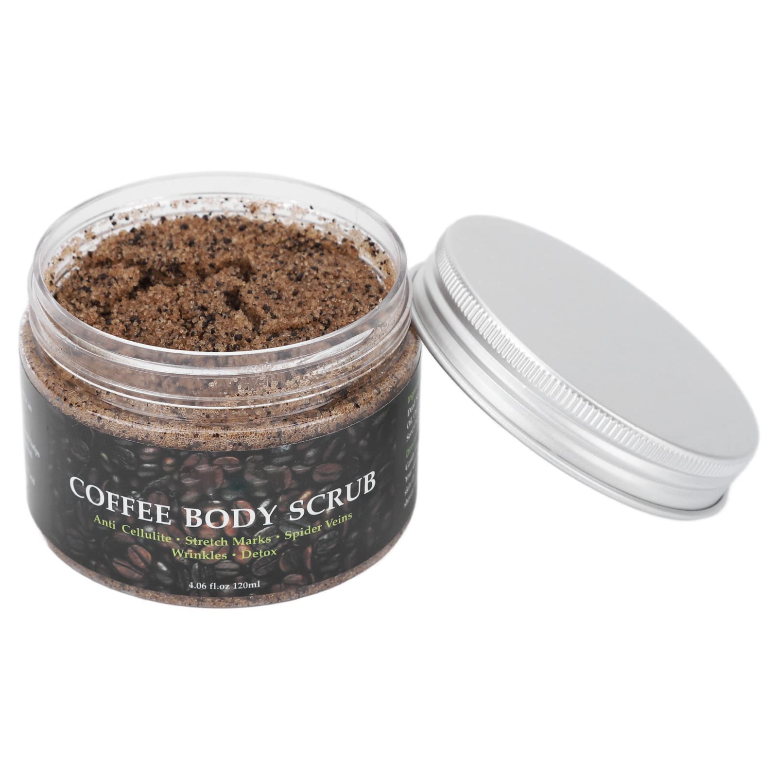 Exfoliating Coffee Body Scrub with Dead Sea Salt - 120ml Nourishing Full Body Care for Smooth Skin | Perfect for Spa Day, Dry Skin Treatment & Post-Workout Recovery