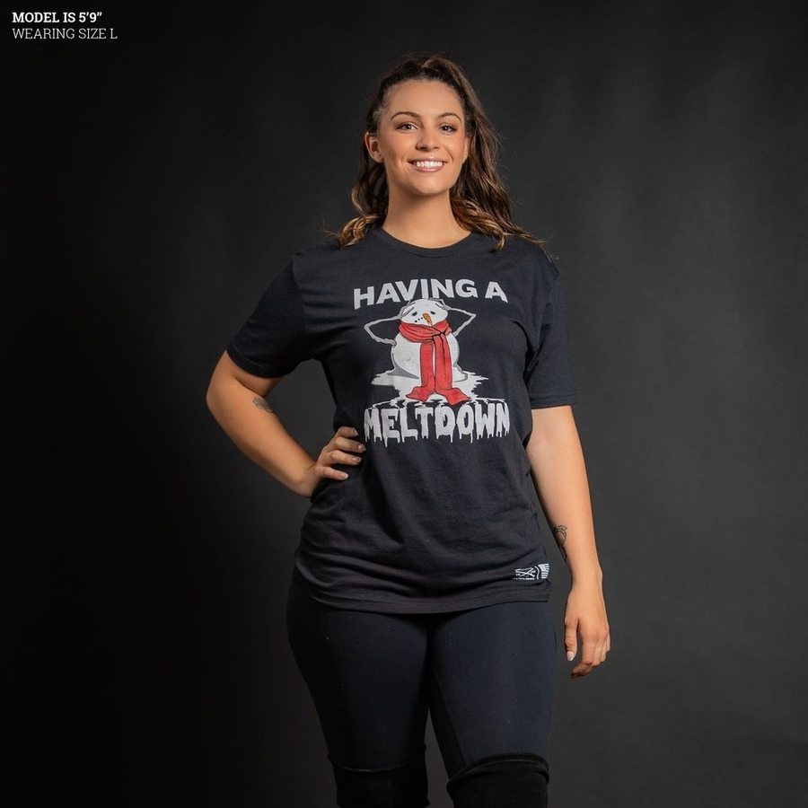 Women's Meltdown Boyfriend Fit T-Shirt - Black | Soft & Comfortable Oversized Tee for Casual Wear, Lounge & Everyday Outfits