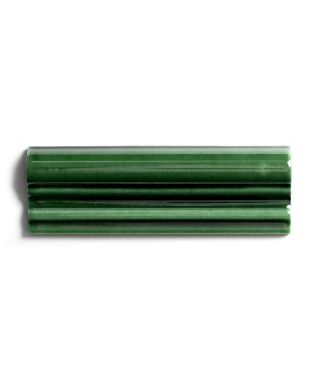 Kakel Victoria Bröstlist 5 x 15 cm Bottle Green - Premium Ceramic Wall Tile for Kitchen Backsplash & Bathroom Decor
