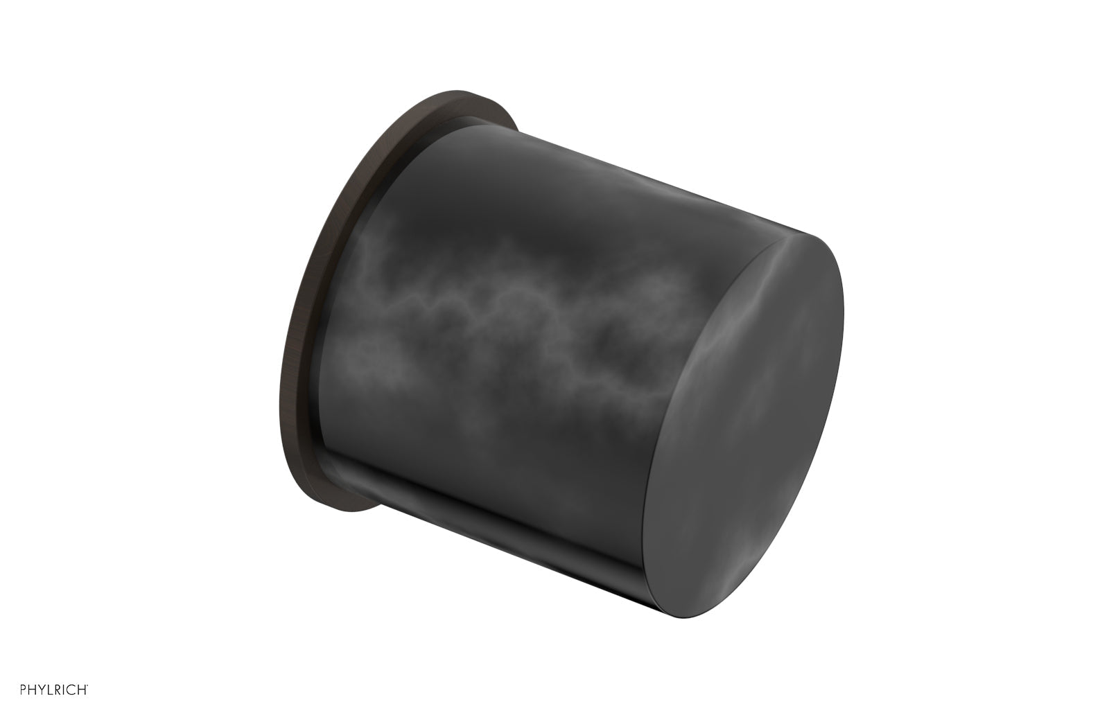Black Marble Cabinet Knob - BASIC II 230 92 - Elegant Hardware for Kitchen & Bathroom Cabinets, Dressers & Furniture