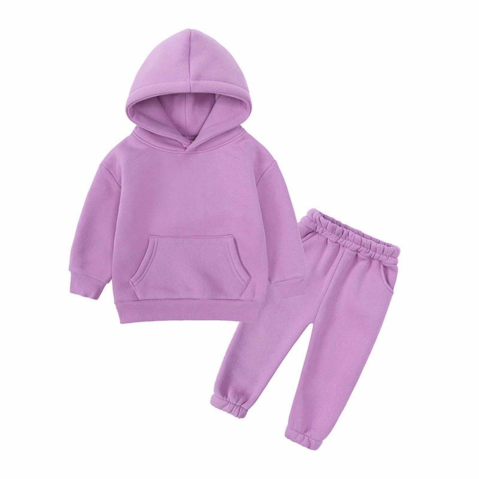 2PCS Toddler Outfits Set - Long Sleeve Hoodie & Sweatpants for Boys & Girls | Athletic Sweatsuit for Playtime, Preschool & Outdoor Activities