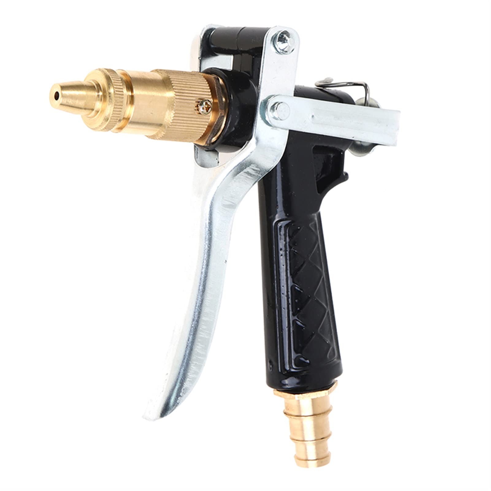 **Xiaohu Adjustable High-Pressure Garden Hose Nozzle - Portable Water Gun for Car Washing, Plant Watering, and Outdoor Cleaning | Perfect for Lawn Care, Patio Cleaning, and Pet Bathing**