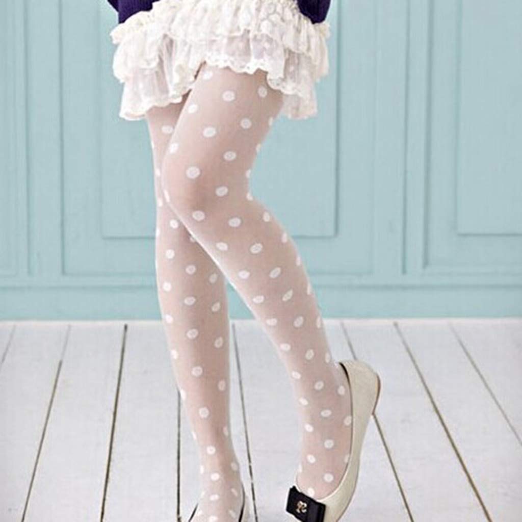 Youngy Women's Polka Dot Pantyhose - Sexy Printed Tights for Party & Office