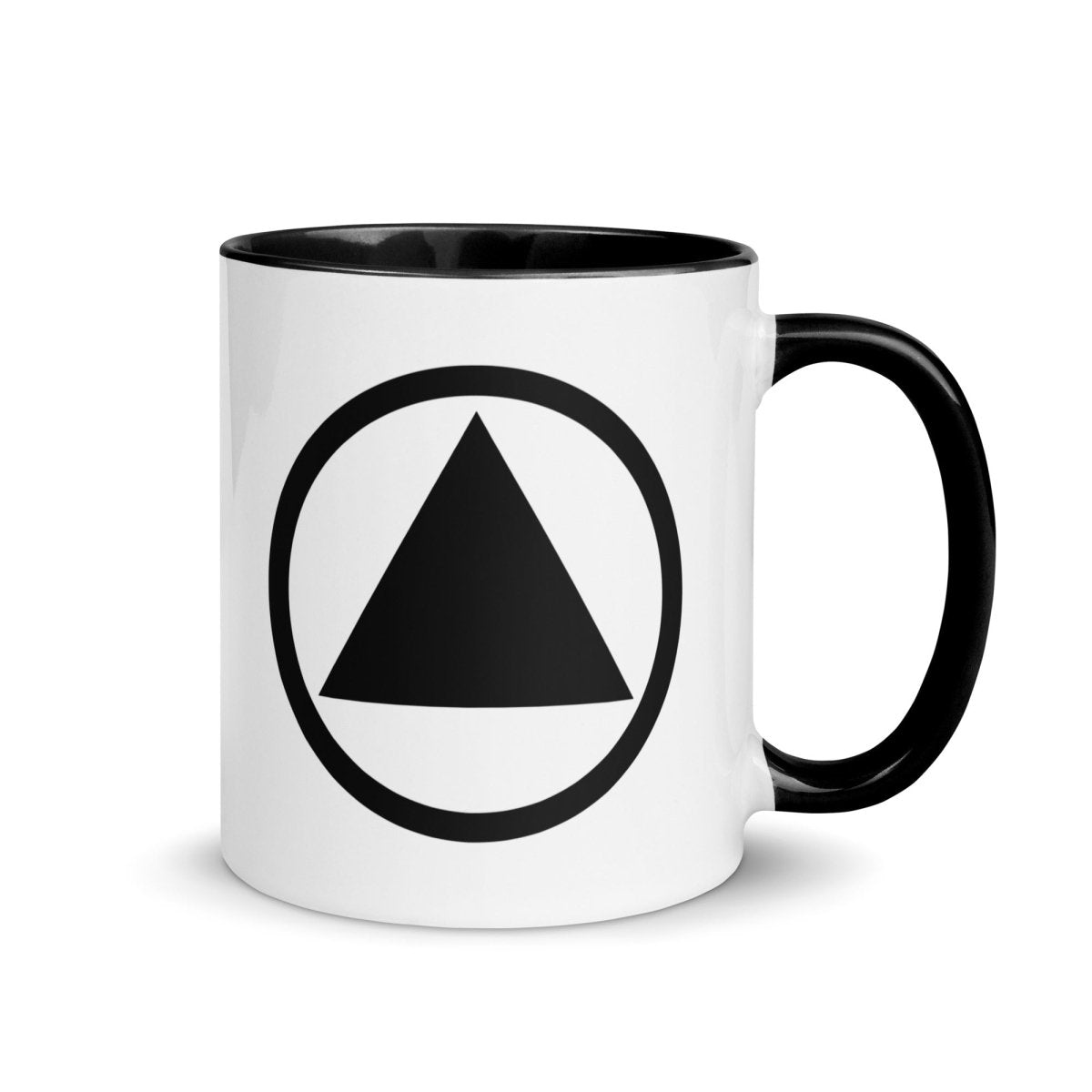 Classic Sobriety Symbol Black Coffee Mug - 12oz Ceramic Cup for Office, Home & Gift Giving - Perfect for Tea, Hot Chocolate & Morning Coffee