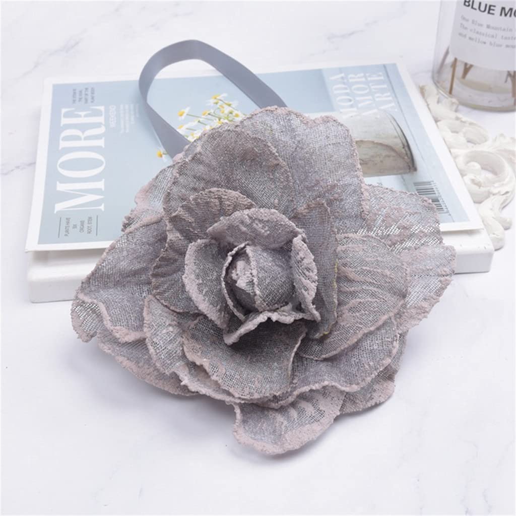 KLHHG Magnetic Curtain Tiebacks - 1 Pack Flower Design Curtain Holders, Strong Magnetic Buckle for Drapes & Sheers (Color C, Size as Shown) - Perfect for Living Room, Bedroom, and Window Decor