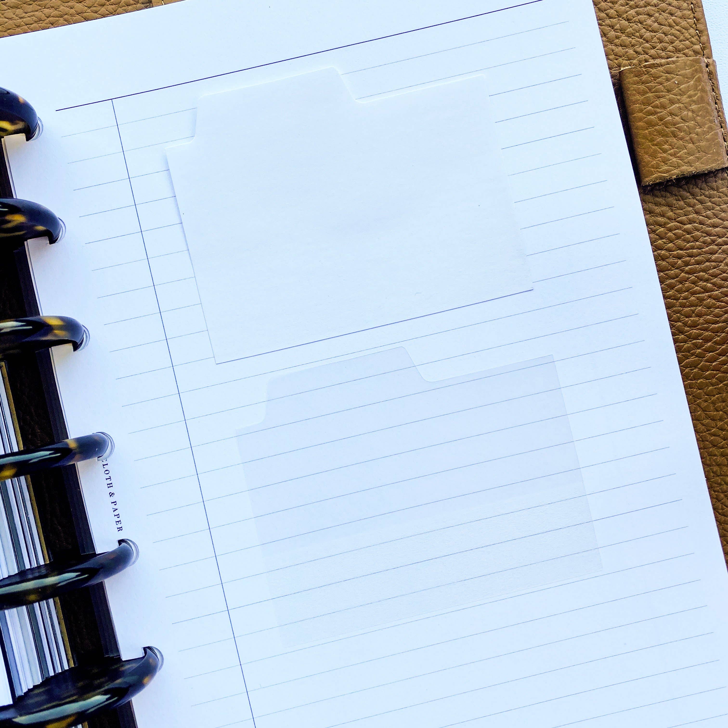 Chatoyant Blank Tab Sticky Note Set - Colorful Index Tabs for Notebooks, Planners & Office Organization - Perfect for Bookmarking, Studying & Work Productivity