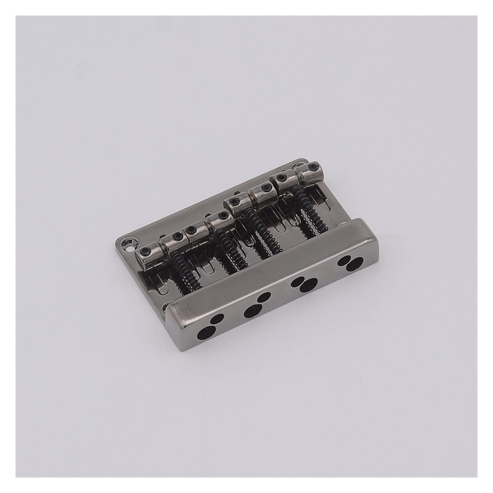 4 String Electric Bass Bridge for Precision Bass - Black Nickel Replacement Part - Perfect for DIY Guitar Repair & Upgrades