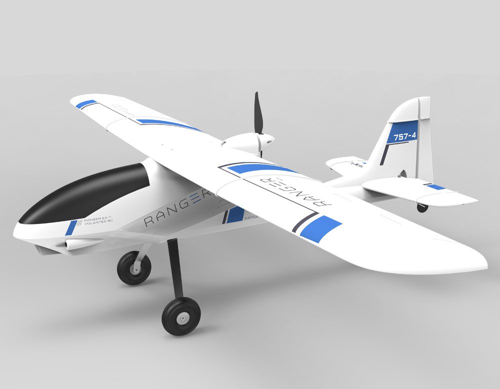 Volantex RC RTF Ranger FPV Training Plane with Battery & Charger - 1.4m Wingspan Ready-to-Fly RC Airplane for Beginners | Outdoor Hobby Flying & Aerial Photography Practice