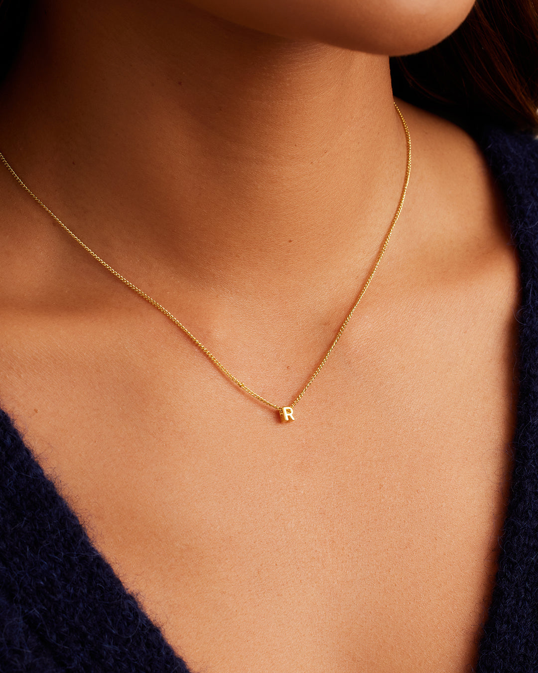 Wilder Mini Alphabet Necklace - Personalized Initial Pendant Jewelry for Women | Perfect Gift for Birthday, Anniversary & Everyday Wear