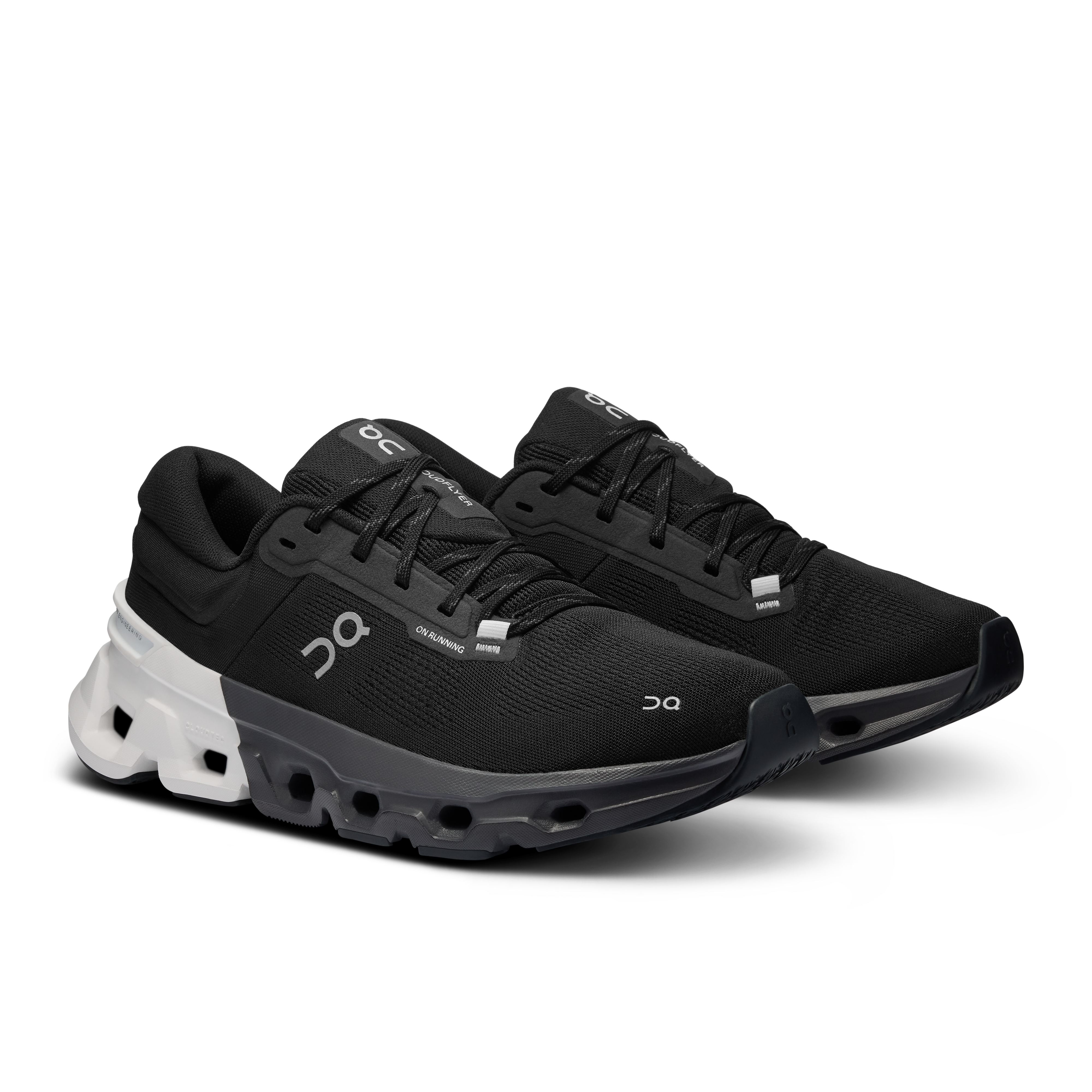 On Running Men's Cloudflyer 5 Running Shoes - Lightweight & Cushioned for Road Running - Black/White - Perfect for Jogging, Gym Workouts & Daily Wear