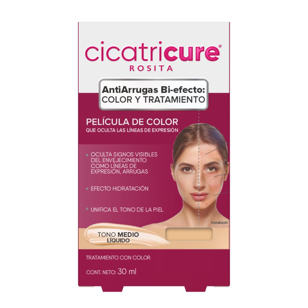 Cicatricure Medium Tone Liquid Makeup 30ml - Flawless Coverage for Daily Wear
