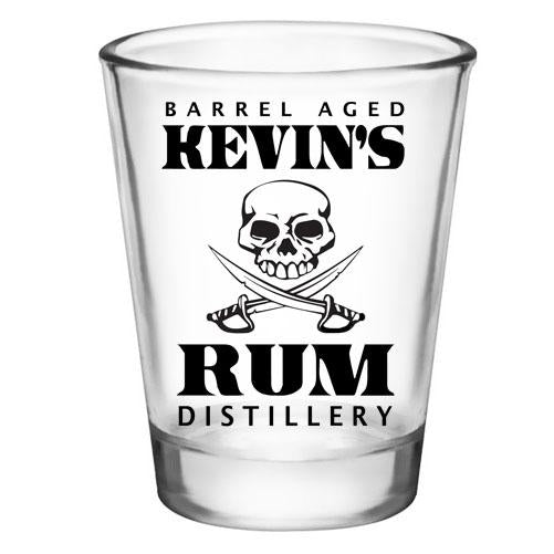Customizable 1.75oz Clear Shot Glass for Rum & Liquor - Perfect for Bars, Parties & Distillery Branding | Engraved Whiskey Glassware for Gifts & Events