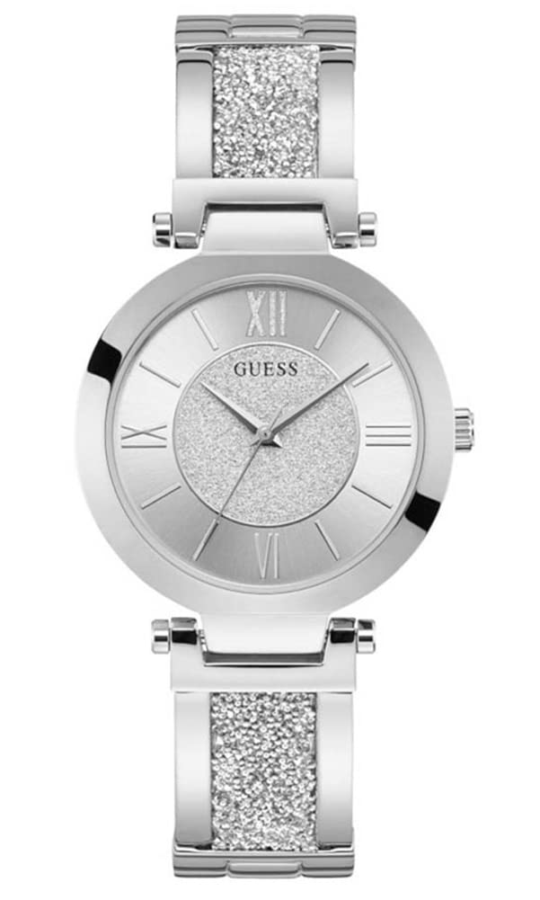Guess Aurora Women's Analog Quartz Watch W1288L1 - Stainless Steel Bracelet, Elegant & Stylish for Everyday Wear, Office & Special Occasions