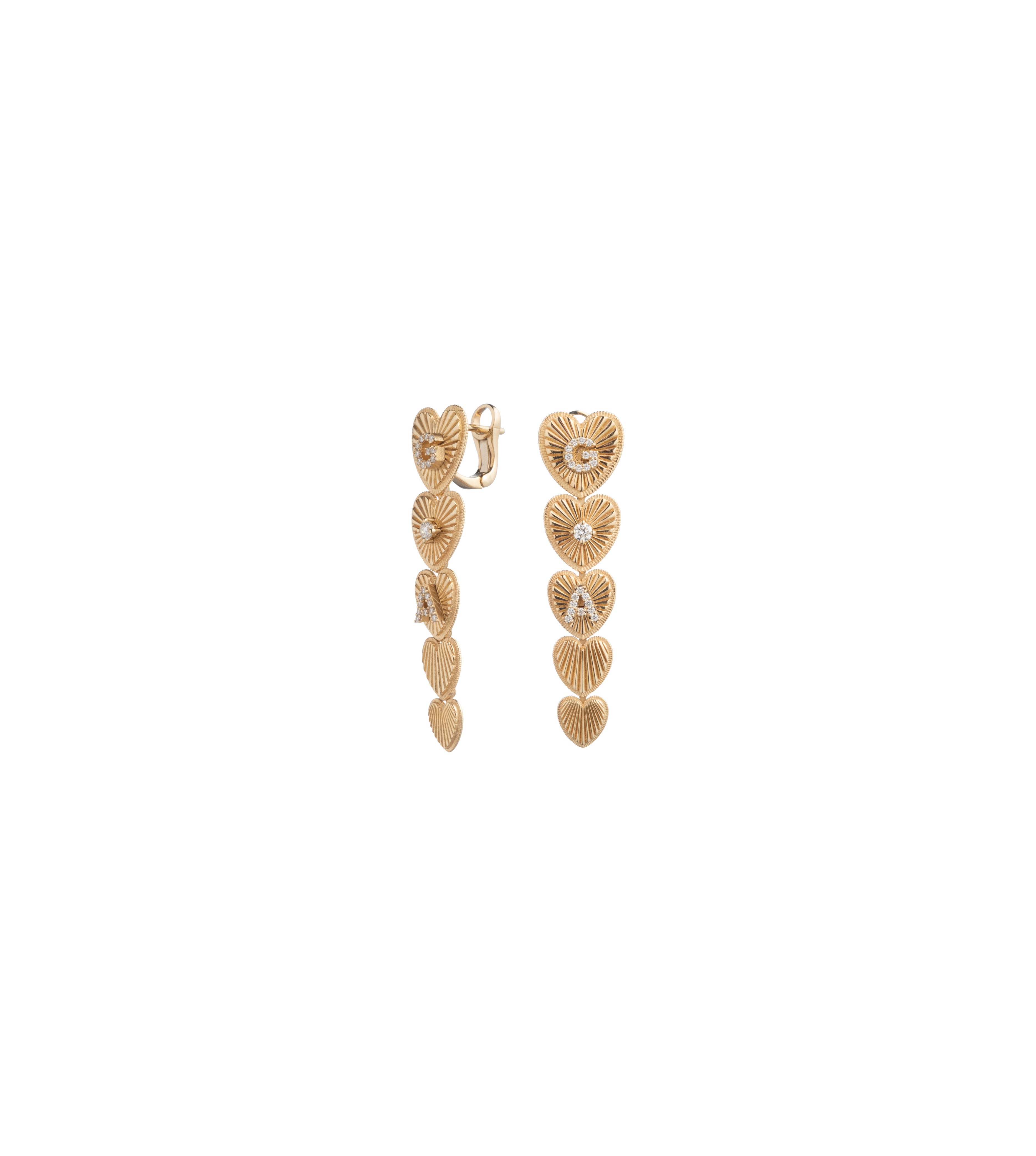 Custom Graduated Heart Token Earrings - Handmade Dainty Jewelry for Women, Perfect for Valentine's Day, Anniversary & Everyday Wear | Gift for Her, Bridesmaid, Girlfriend