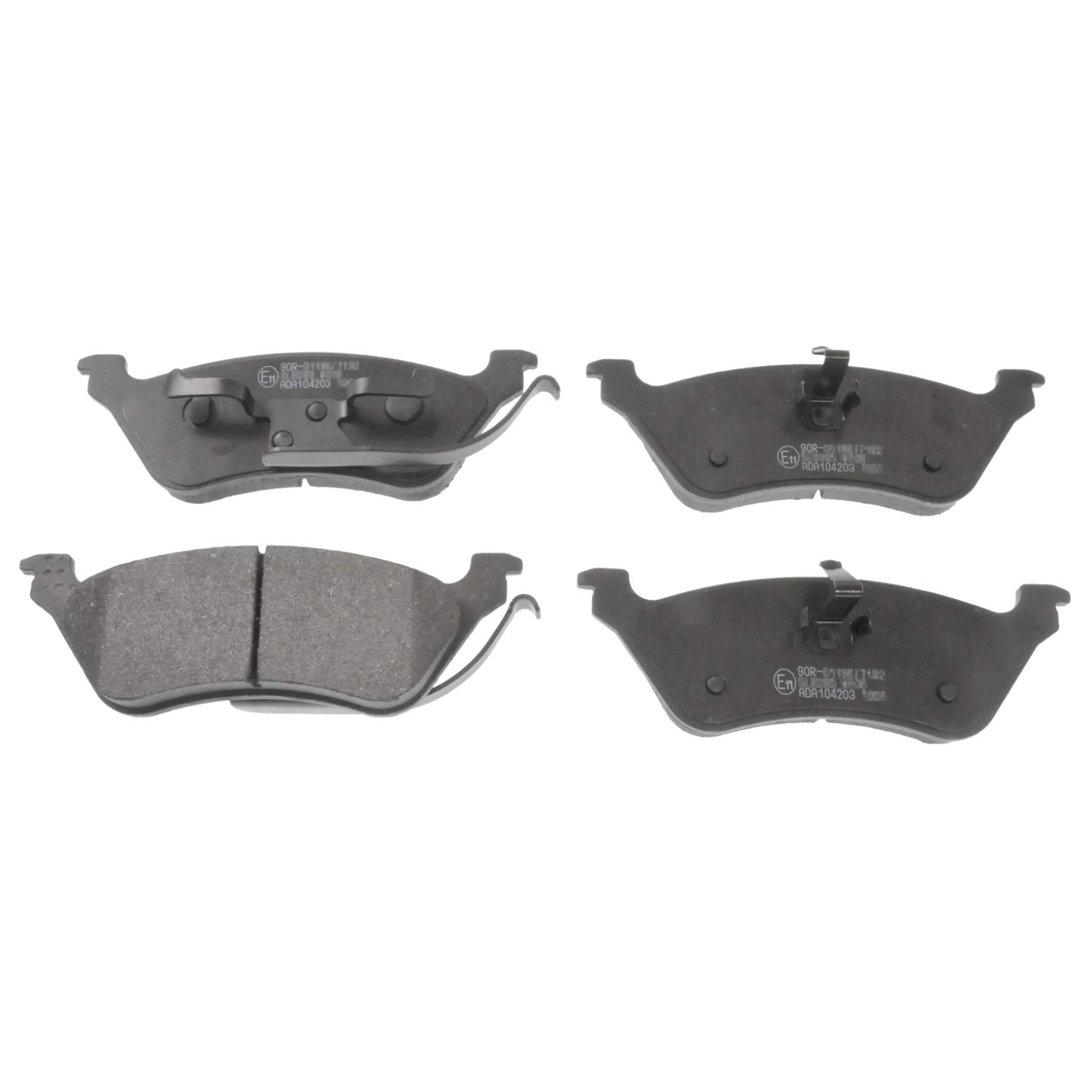 ADA104203 High-Performance Brake Pad Set - Premium Ceramic Brake Pads for Smooth & Quiet Stopping - Perfect for Daily Commuting, City Driving & Highway Use