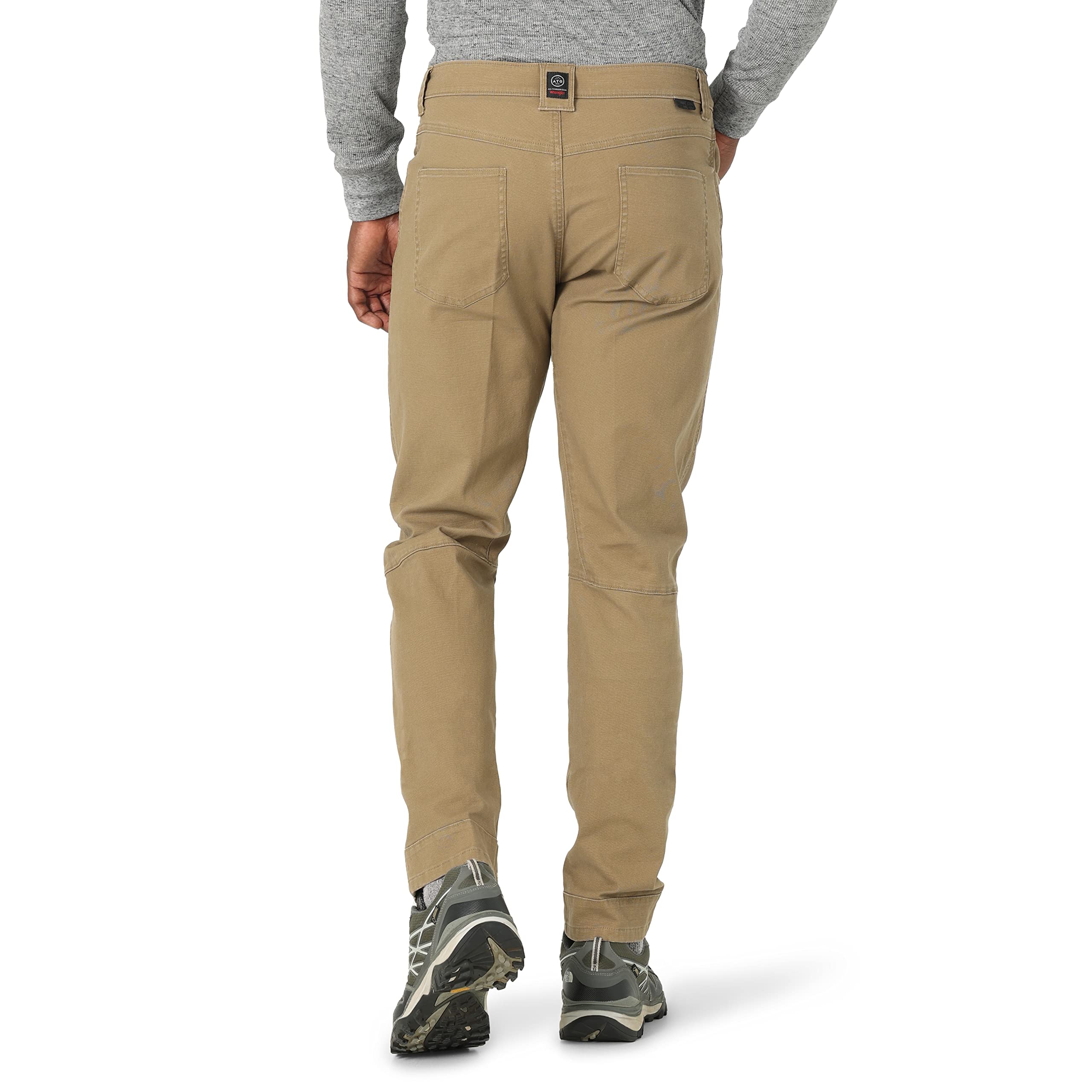 ATG by Wrangler Men's Outdoor 5-Pocket Work Pants - Durable Hiking, Camping & Casual Wear for Active Lifestyles