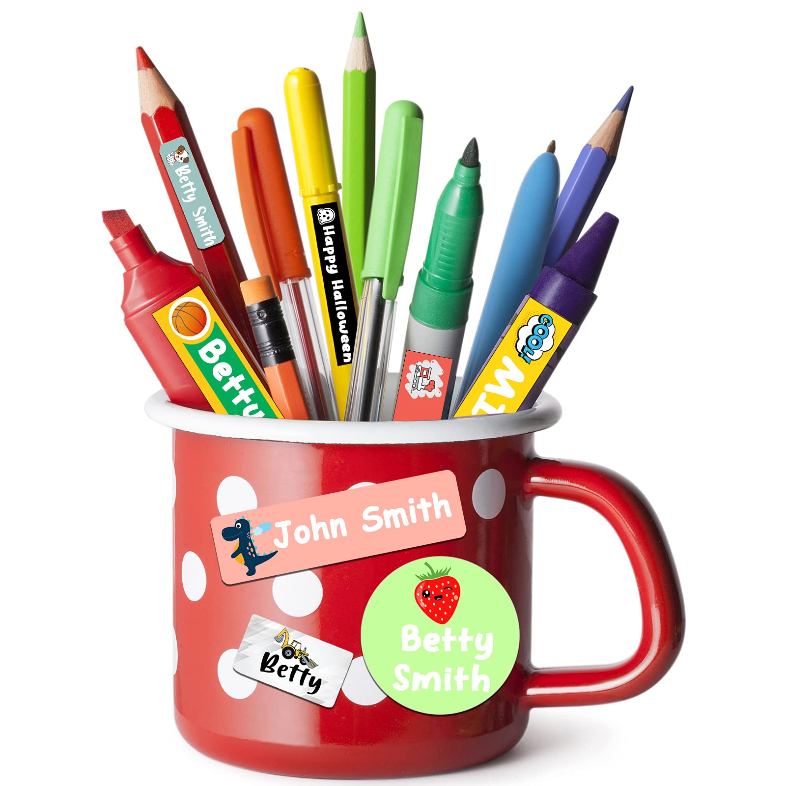 Custom Waterproof Name Labels for Kids - School, Daycare & Water Bottles