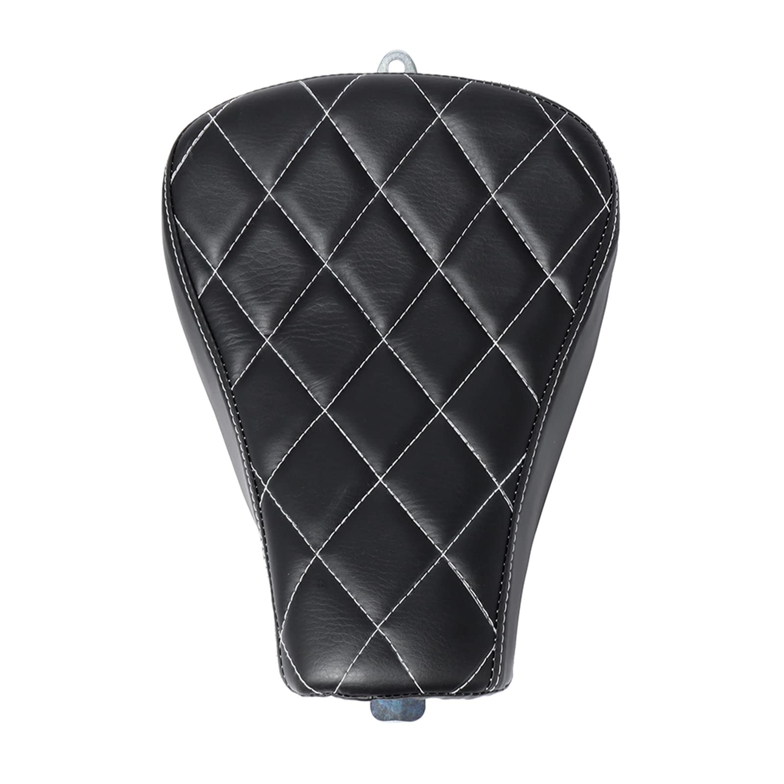 Premium Motorcycle Solo Seat Cushion for Harley Sportster XL1200 883 72 48 - Black Diamond Stitching - Comfort Ride Accessory for Long Distance Cruising & Daily Commuting