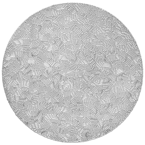 L.-geo Shiny Silver Placemats
