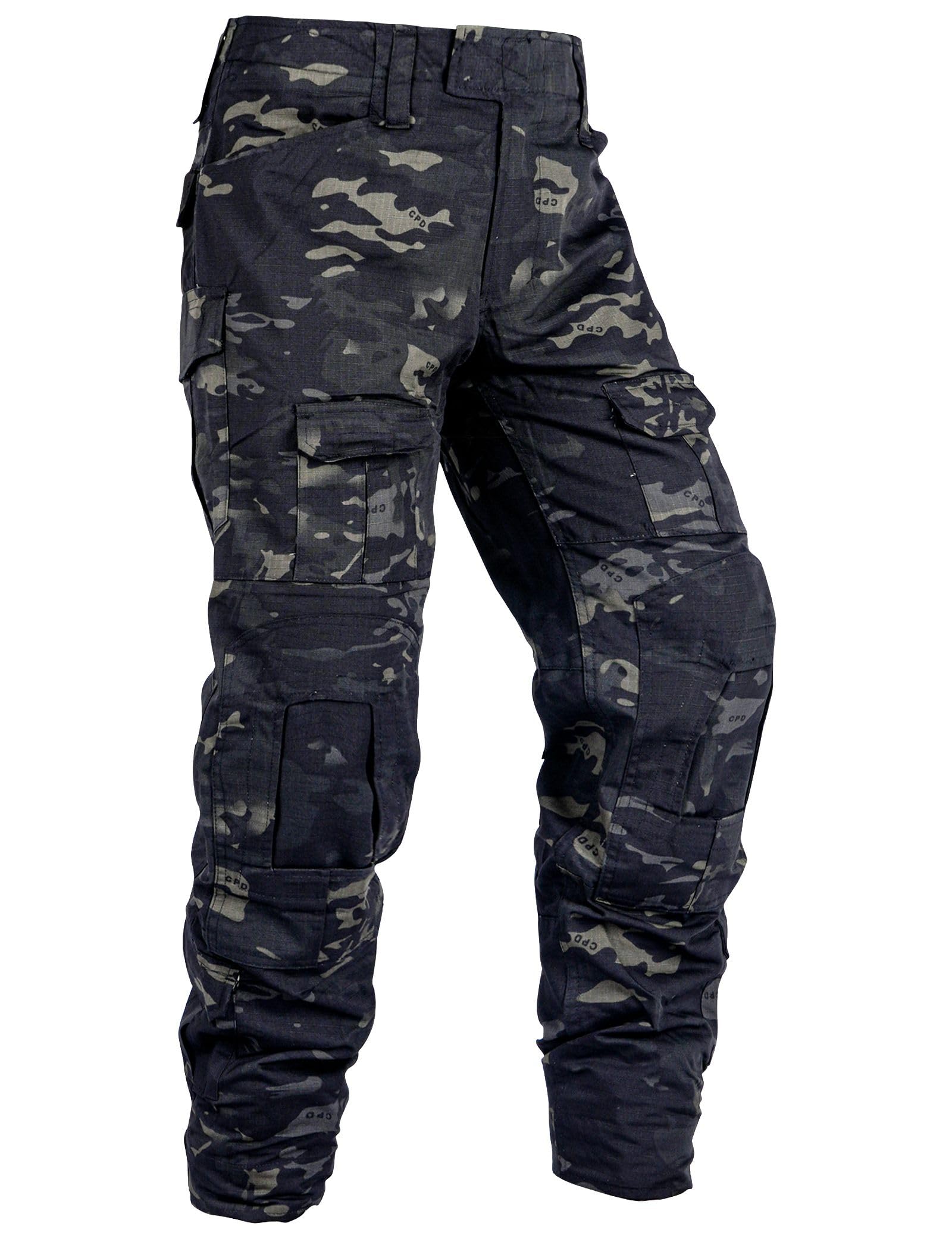 **Men's Fleece Lined Tactical Pants - Waterproof Hiking & Winter Work Pants - Thermal Insulated Cargo Pants for Outdoor, Camping, and Cold Weather Activities**