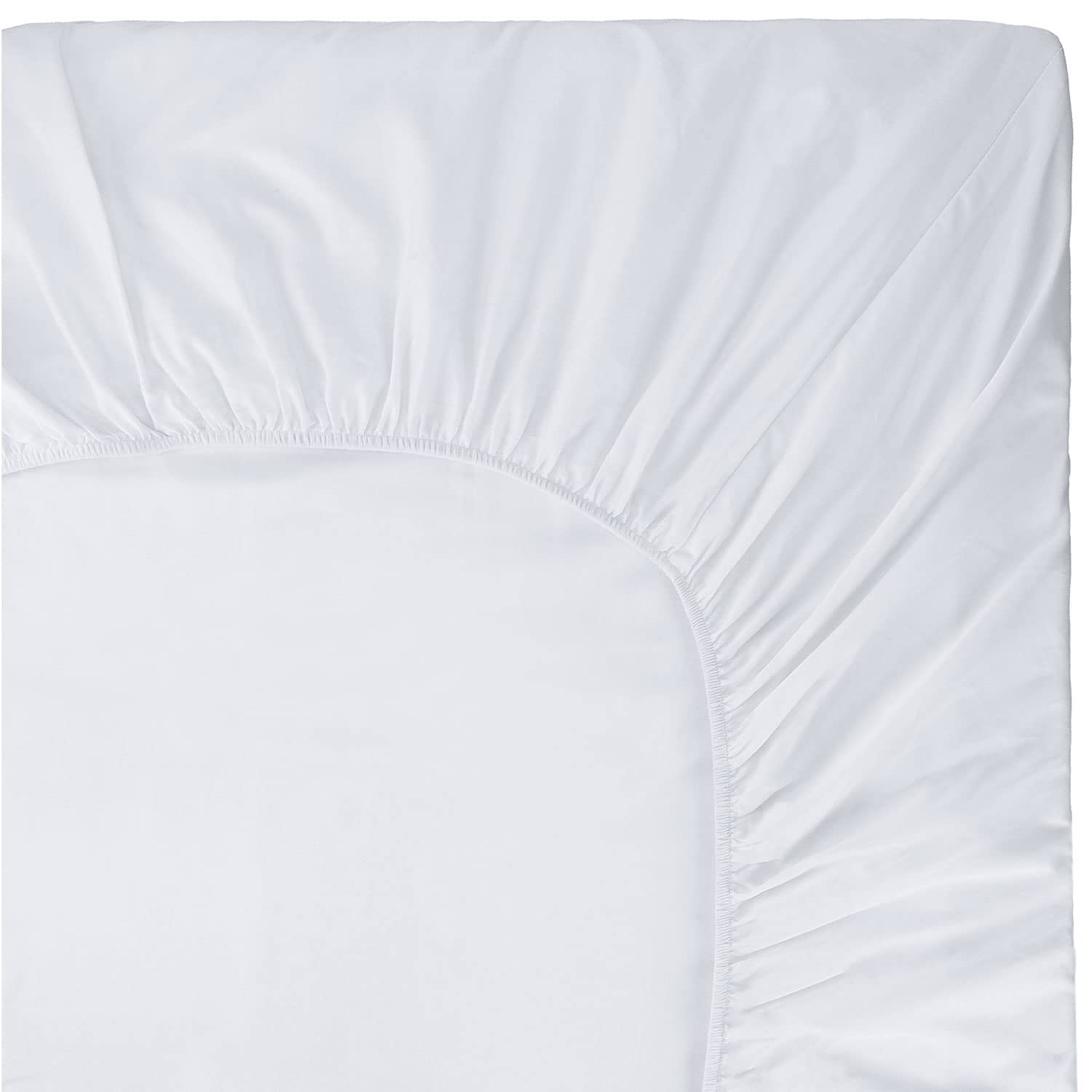 400 Thread Count 100% Cotton Queen Size Luxury Bed Sheet Set - 4 Piece Damask Weave Deep Pocket Sheets (Fits Mattress Up to 21