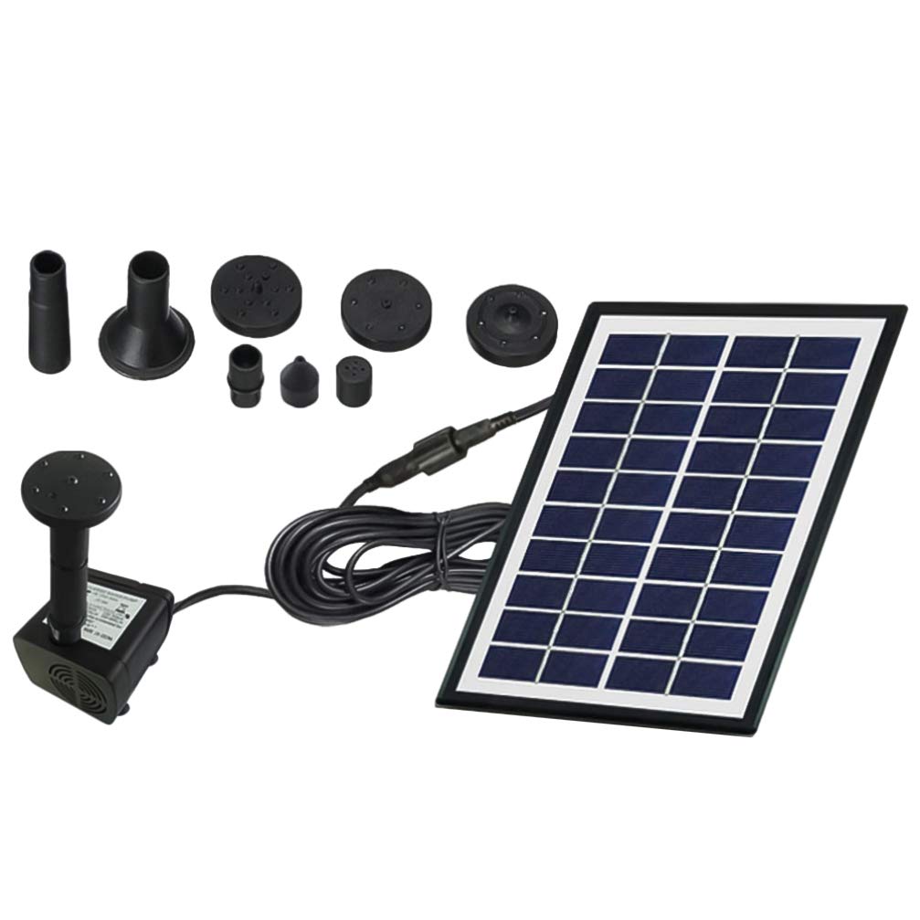 4W Solar Fountain Pump Kit with Panel - Outdoor Water Pump for Bird Bath, Small Pond, Garden, Fish Tank - Perfect for Patio, Backyard & Garden Decor