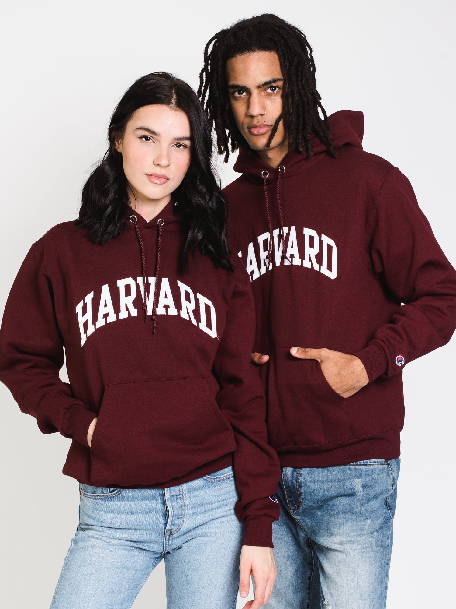 Champion Eco Powerblend Harvard University Hoodie - Soft & Durable Sweatshirt for Men & Women - Perfect for Campus, Gym & Casual Wear