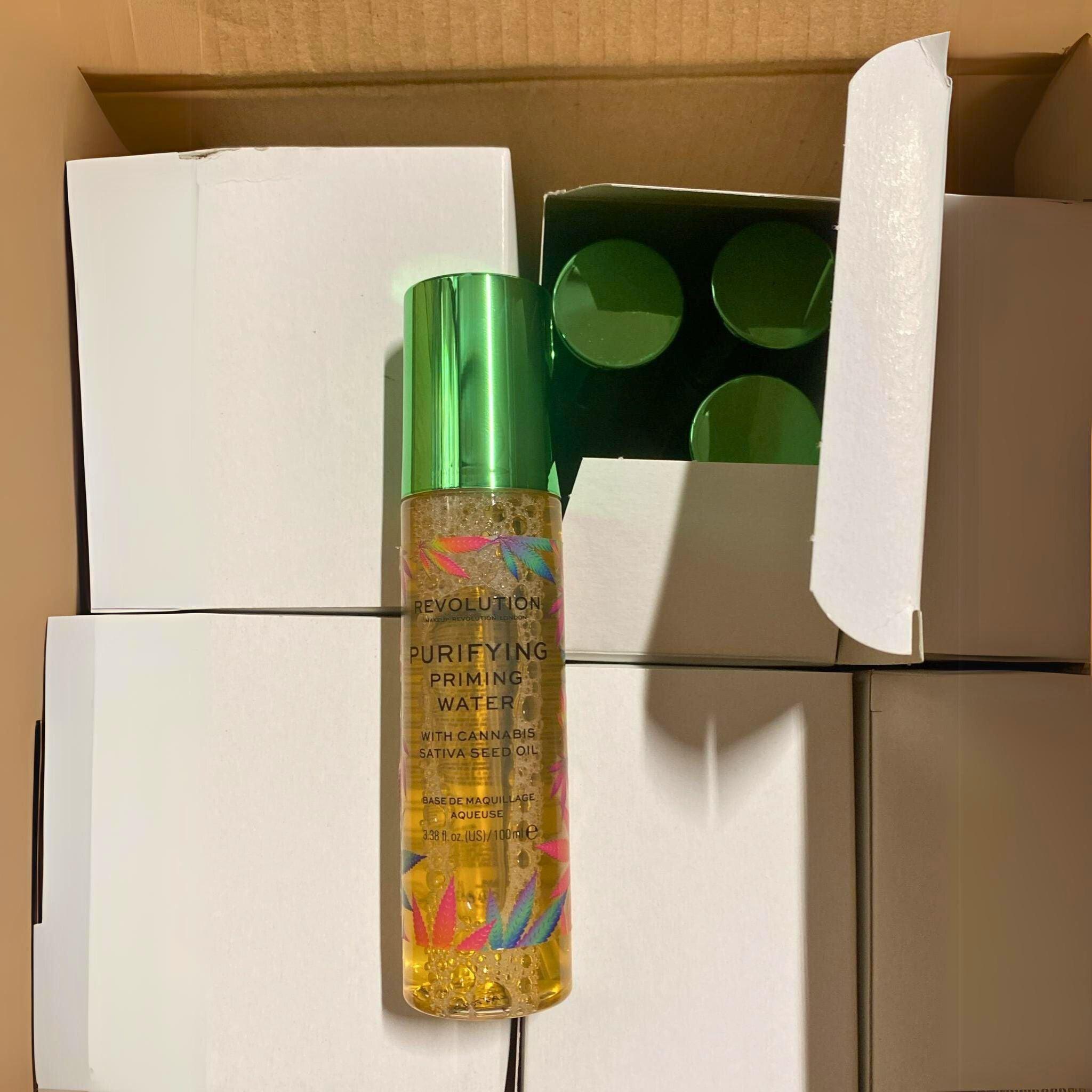 Purifying Priming Water with Cannabis Sativa Seed Oil - 3.38 FL OZ (36 Pcs Lot) - Hydrating & Balancing Facial Toner for Oily & Acne-Prone Skin - Perfect for Daily Skincare Routine & Makeup Prep