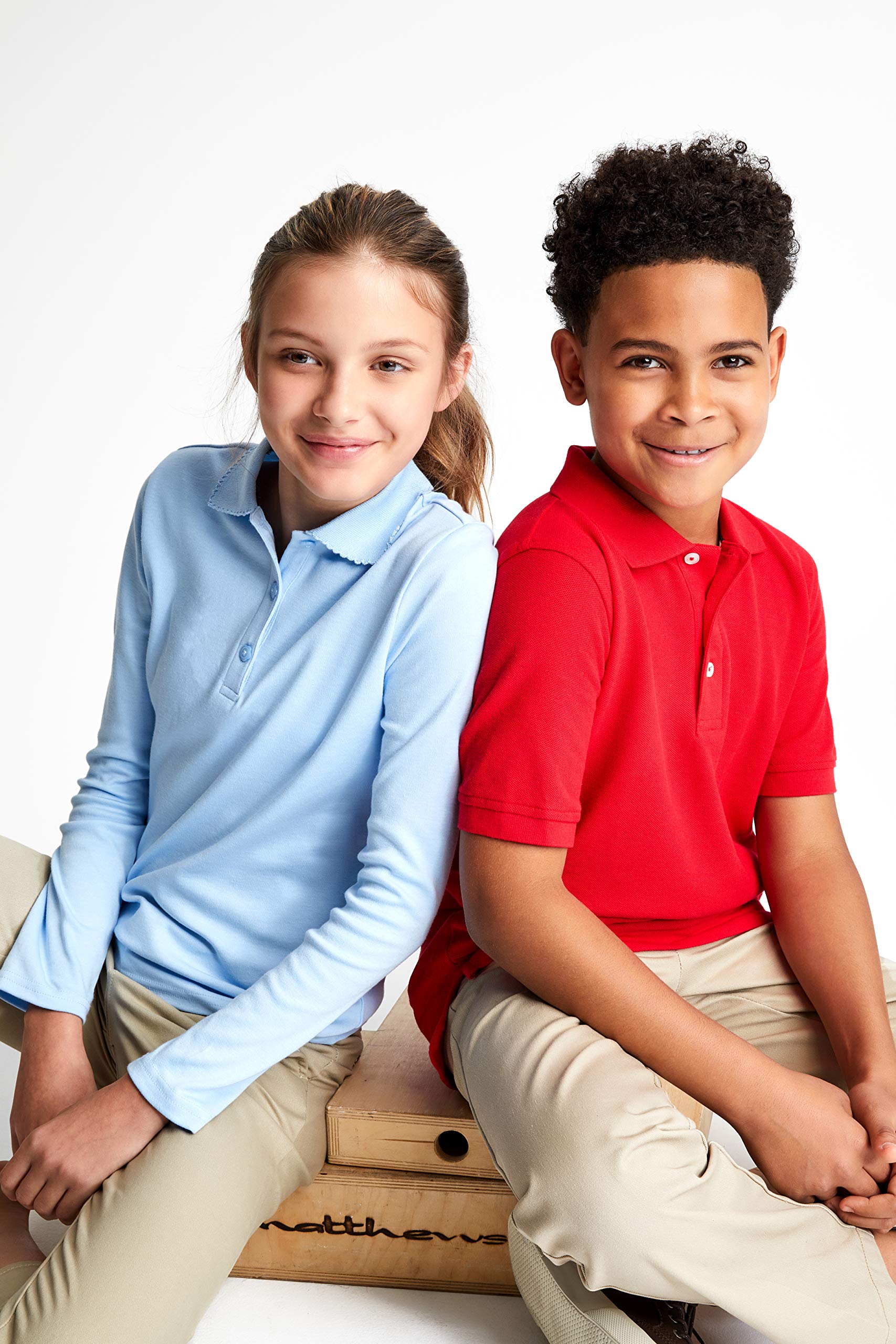 French Toast Boys Short Sleeve Pique Polo Shirt - School Uniform (Standard & Husky Sizes) - Perfect for School, Summer Camp & Casual Wear