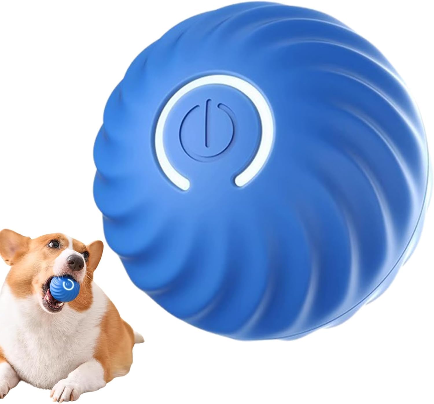 Rechargeable USB LED Dog Toy Ball - Interactive Rolling Light Up Ball for Small & Large Dogs - Perfect for Indoor Play, Nighttime Fetch & Training
