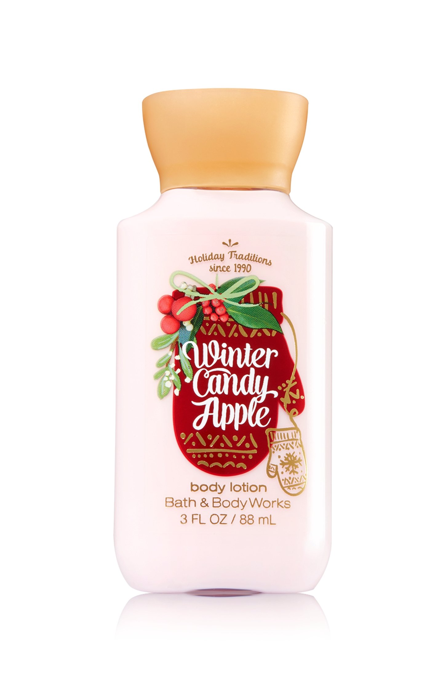 Bath & Body Works Winter Candy Apple Body Lotion 3 oz - Moisturizing Travel Size Lotion for Dry Skin - Perfect for Holidays, Gifts & On-the-Go Hydration