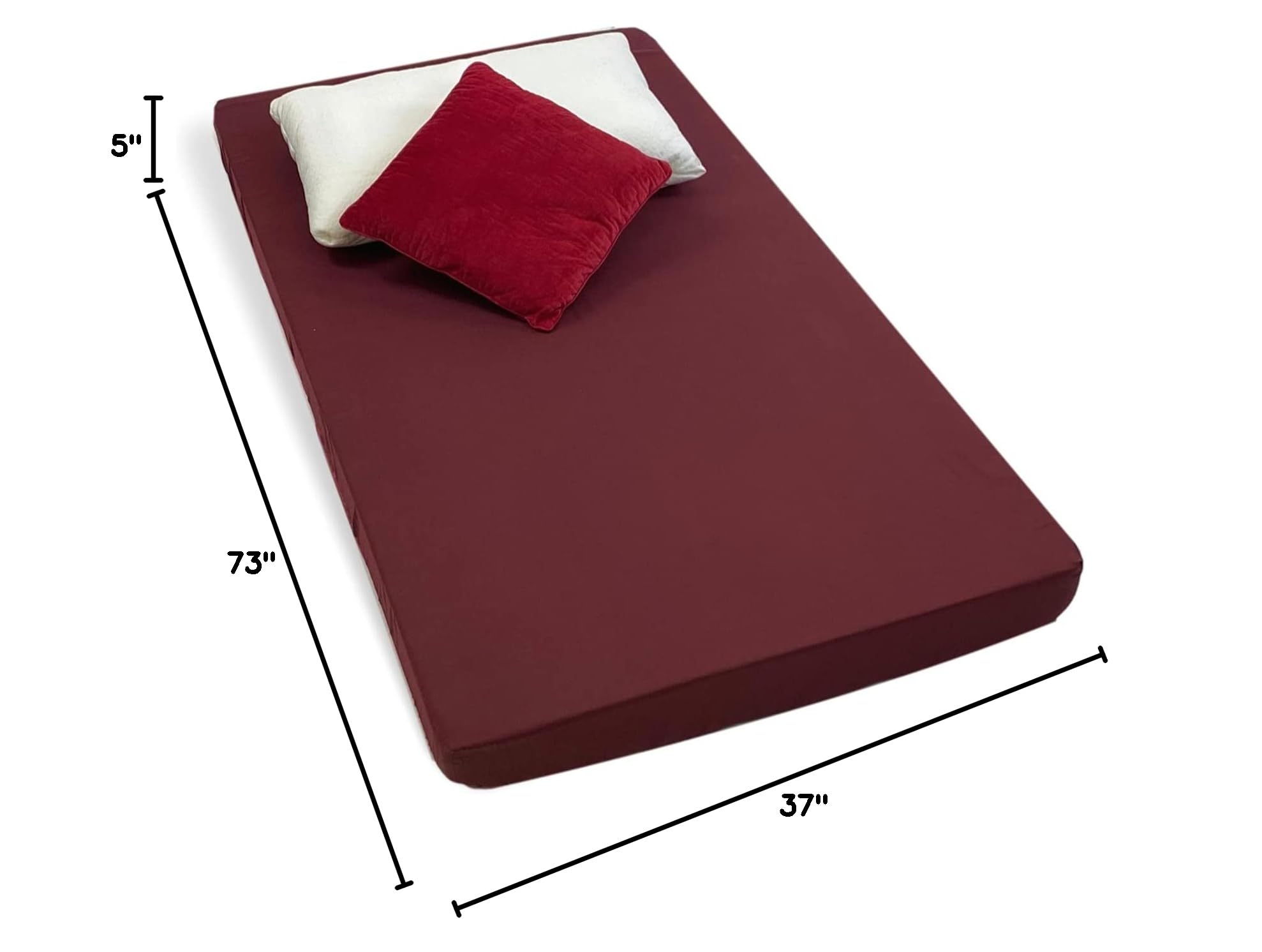 Prestige 2-Sided Reversible Foam Twin Mattress - 5 Inch CertiPUR-US Certified for Bunk Beds, Trundles & Guest Rooms | Comfortable Support for Kids, Teens & Adults | Ideal for Home, RV & Travel Use