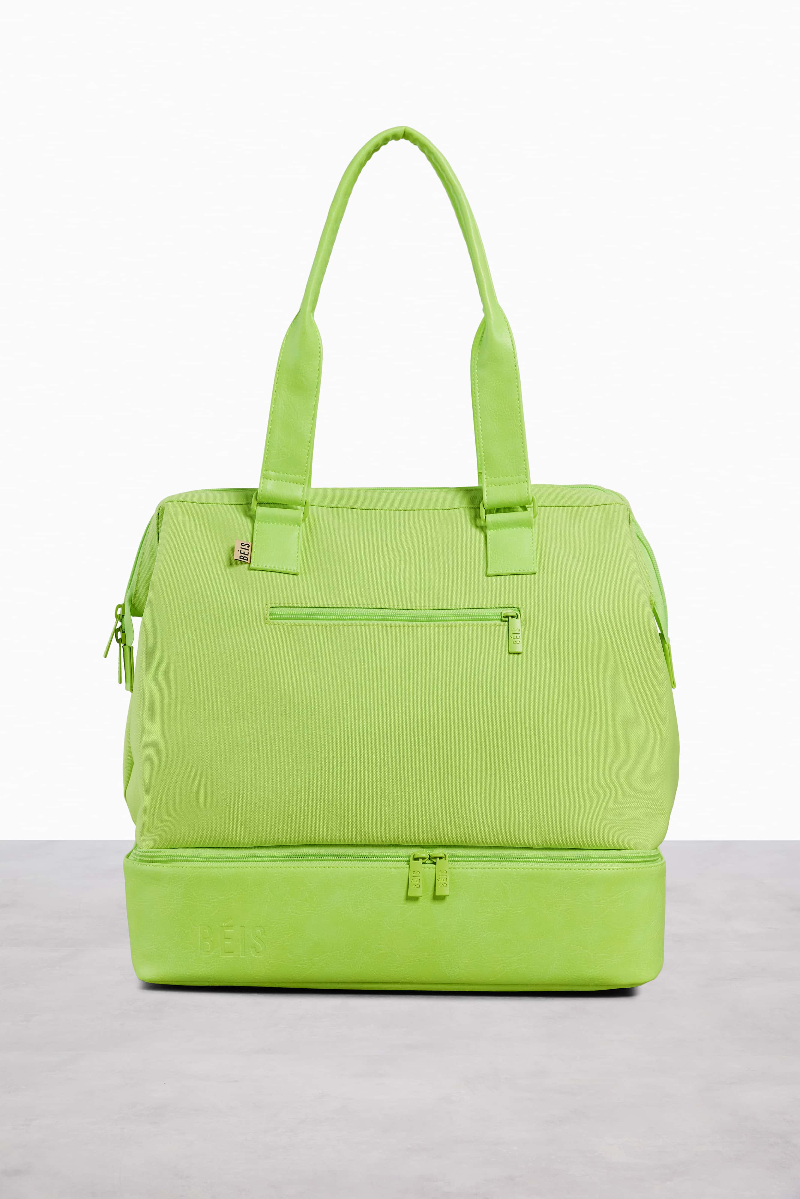 Mini Weekender Bag in Citron - Stylish & Compact Travel Duffel for Weekend Getaways, Gym, or Overnight Trips