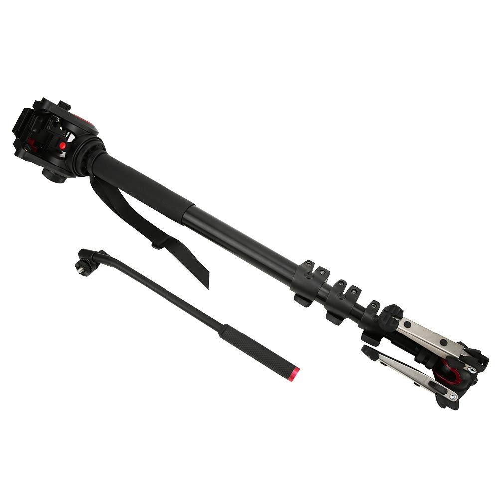 **MilBoo MTT705II Aluminum Alloy DSLR Camera Monopod with Hydraulic Ballhead – Portable & Lightweight Tripod for Photography, Vlogging, Travel & Outdoor Shooting**