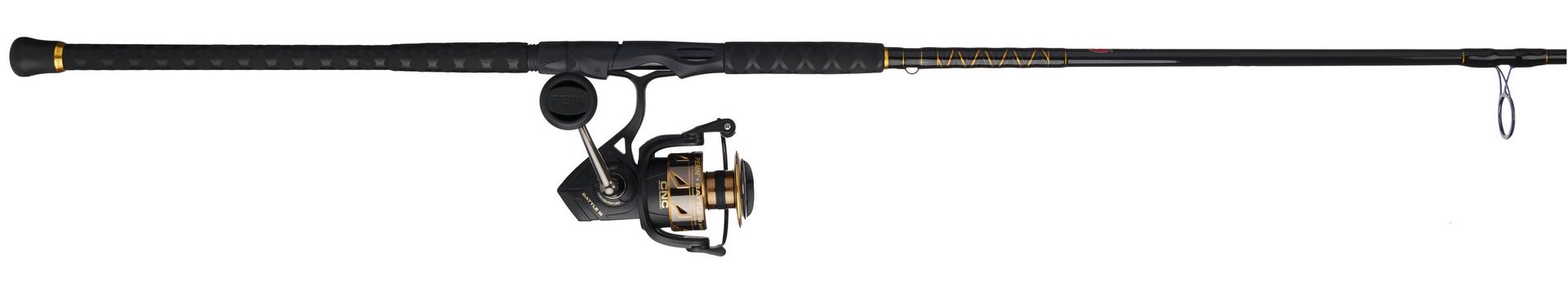 Battle® III Spinning Rod and Reel Combo - Premium Fishing Gear for Freshwater & Saltwater Anglers - Perfect for Bass, Trout, and Saltwater Fishing Adventures