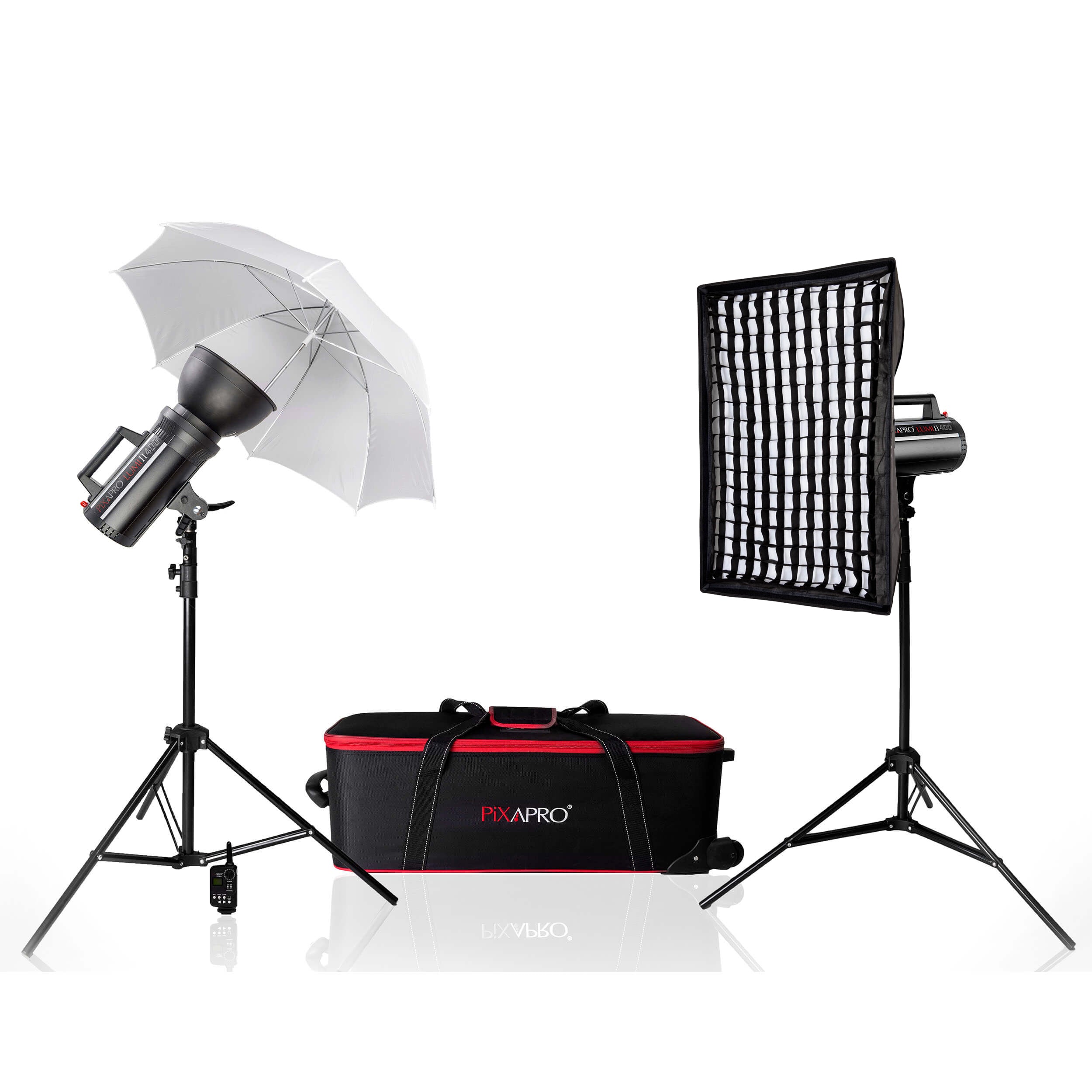 LUMI400II Monolight 800Ws Twin Studio Flash Kit (400/400) - Professional Photography Lighting for Portraits, Fashion & Product Shoots - Perfect for Studio, Outdoor & Event Photography