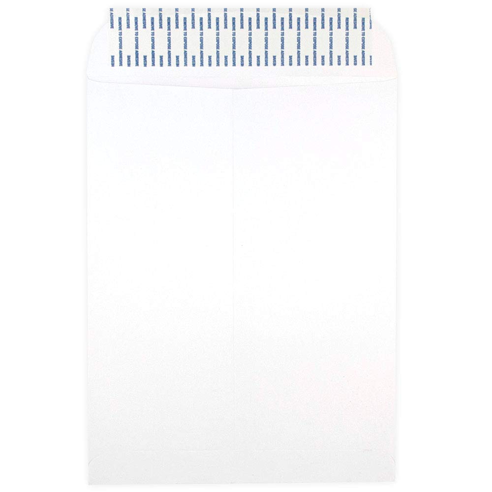 JAM PAPER 9.5x12.5 Peel & Seal Envelopes - White 100pk for Office & Mailing
